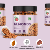 Almonds Whole, High in Fiber, Badam Giri, Rich in Protein, Magnesium, Phosphorus and Dietary Fibre, Nuts & Dry Fruits, Value Pack